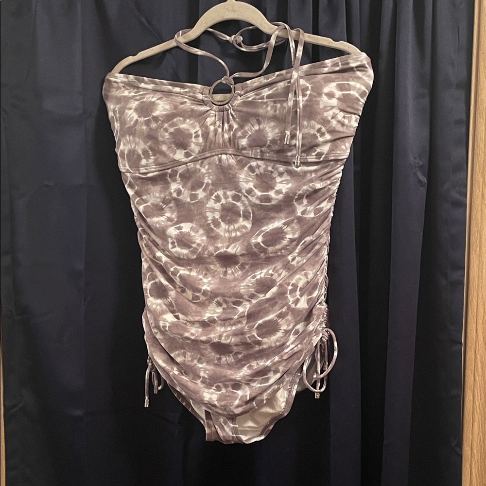 Michael Kors 1 piece tie dye halter swimsuit size 14